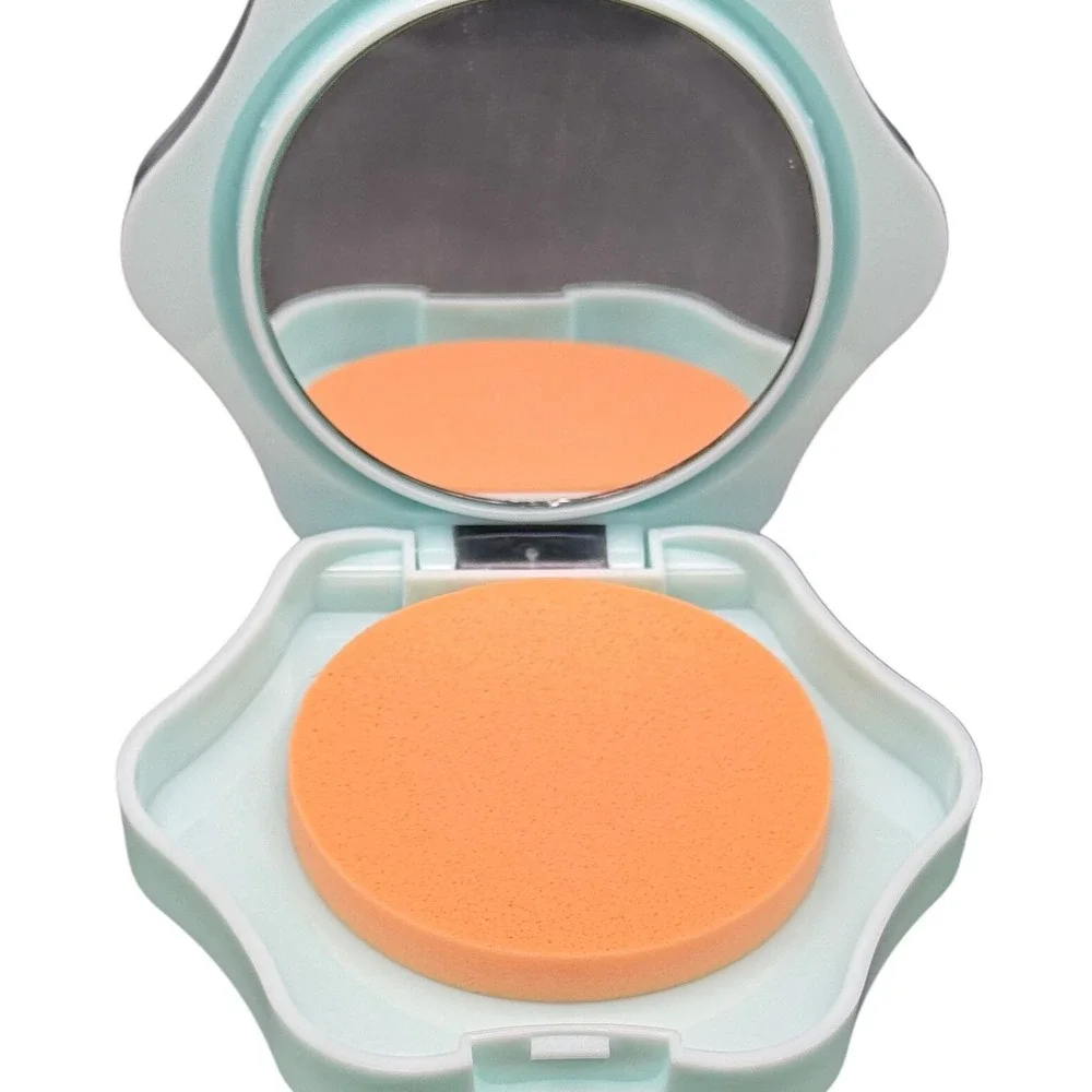 Natural Press Face Powder Compact Libra Zodiac Peach 10g